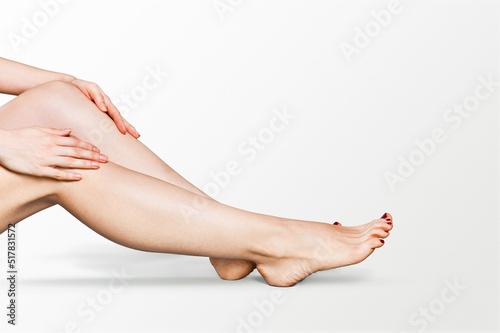 Woman Legs Beauty. Leg Smooth Skin and Body Health Care. Model depilating Hair © BillionPhotos.com