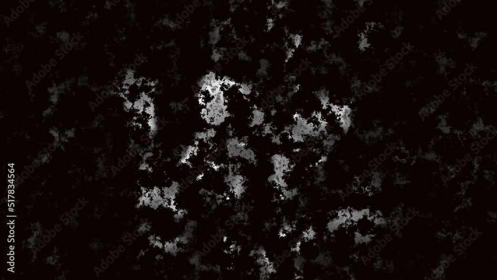3D rendering. Black and white spots of paintings. Abstract black and grey colors as a dark background for design. 3D rendering. Black and white spots of paintings. Abstract black and grey colors as a dark background for design.