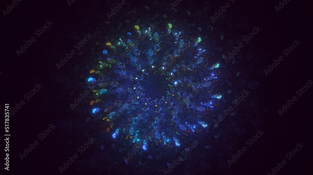 3D rendering abstract round light background 3D rendering abstract round light background