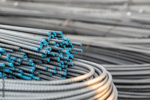 Canvas-taulu Iron wire  or steel bar use for reinforce concrete work in construction site