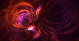 3D rendering abstract multicolor technology fractal light background
