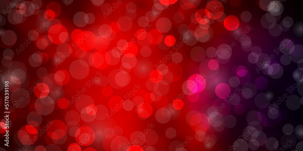 Dark Blue, Red vector template with circles. Dark Blue, Red vector template with circles.