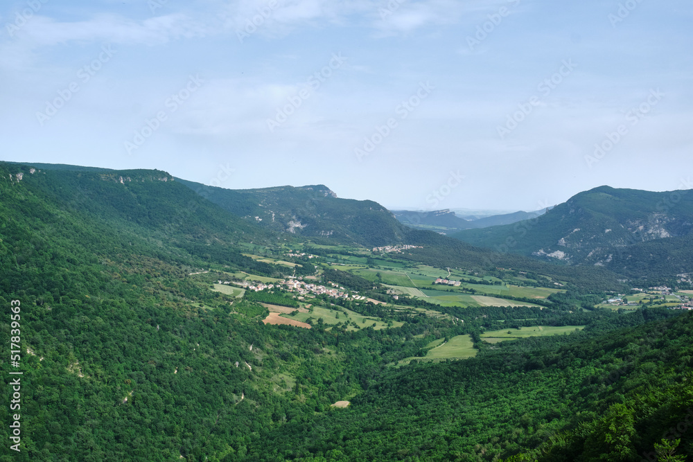 Las Améscoas Valley, views from the Balcón de Pilatos, Urbasa-Andía Natural Park, Navarra, Spain
