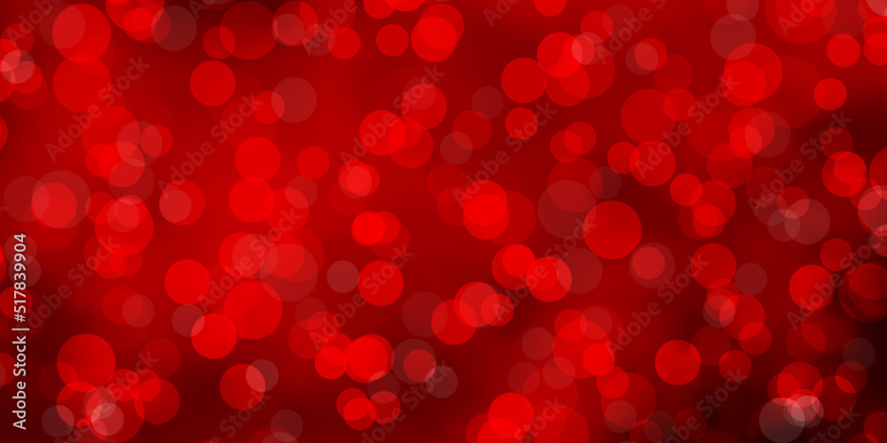 Light Red vector background with circles. Light Red vector background with circles.