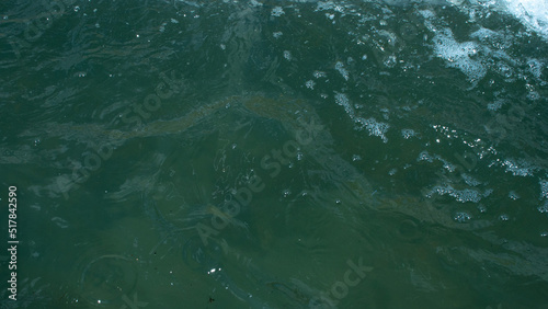 The surface of the water from above.Blue water. Surface of green-blue water. Natural texture.
