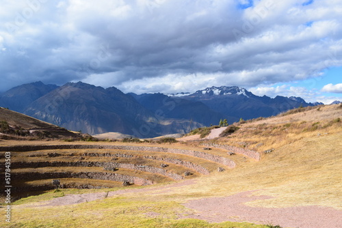 Eksperymentalne tarasy Inków , Moray, Peru, Cuzco