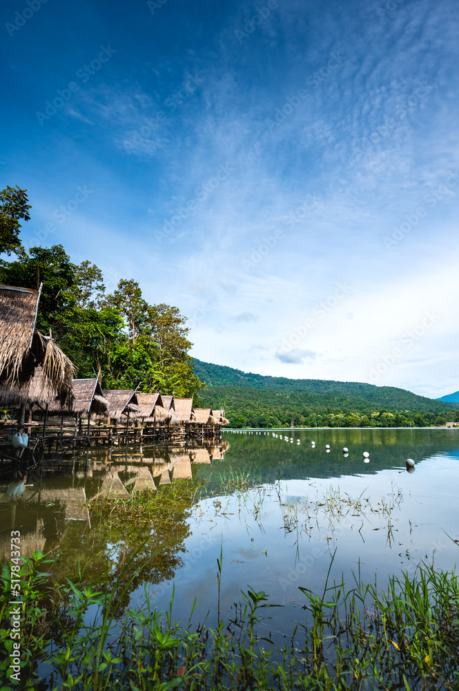 Huay Tueng Thao Reservoir in the morning Huay Tueng Thao Reservoir in the morning