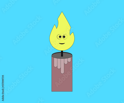 charcter candle with emotion