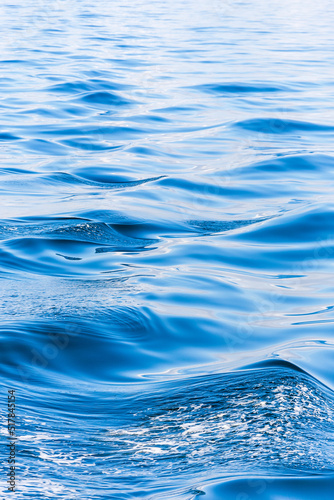 Waves on a blue sea