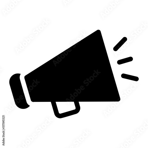 megaphone glyph icon