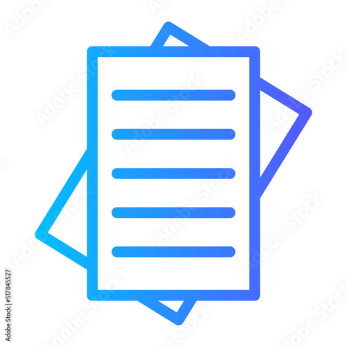 journalism gradient icon