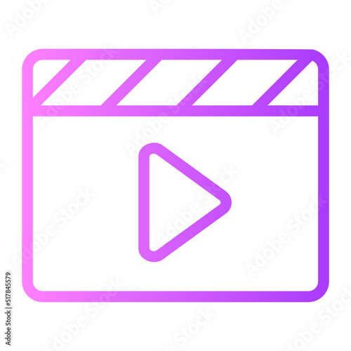 video gradient icon