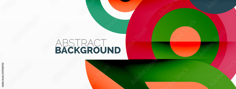 Rings and circles geometric abstract background for wallpaper, banner, backdrop Rings and circles geometric abstract background for wallpaper, banner, backdrop