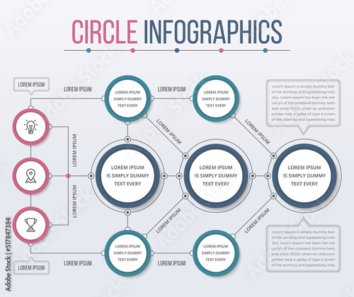 Mind Map Template Infographics