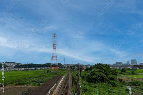 神奈川県を走る相模線の風景