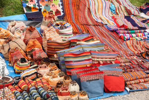 Peru, Tradition, Kunsthandwerk, Stoffe, Markt