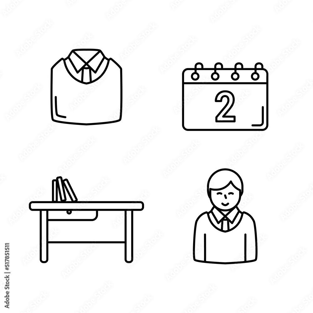 vector illustration of back to school icon