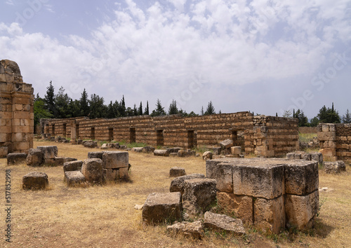 Ruins of the Umayyad Aanjar in Beeka valley, Beqaa Governorate, Anjar, Lebanon photo