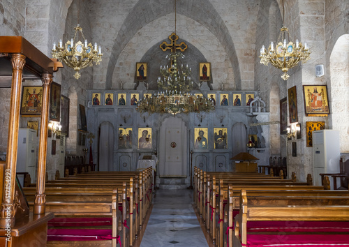 Church inside Our Lady of Nourieh orthodox Monastery, North Governorate, Hamat, Lebanon photo