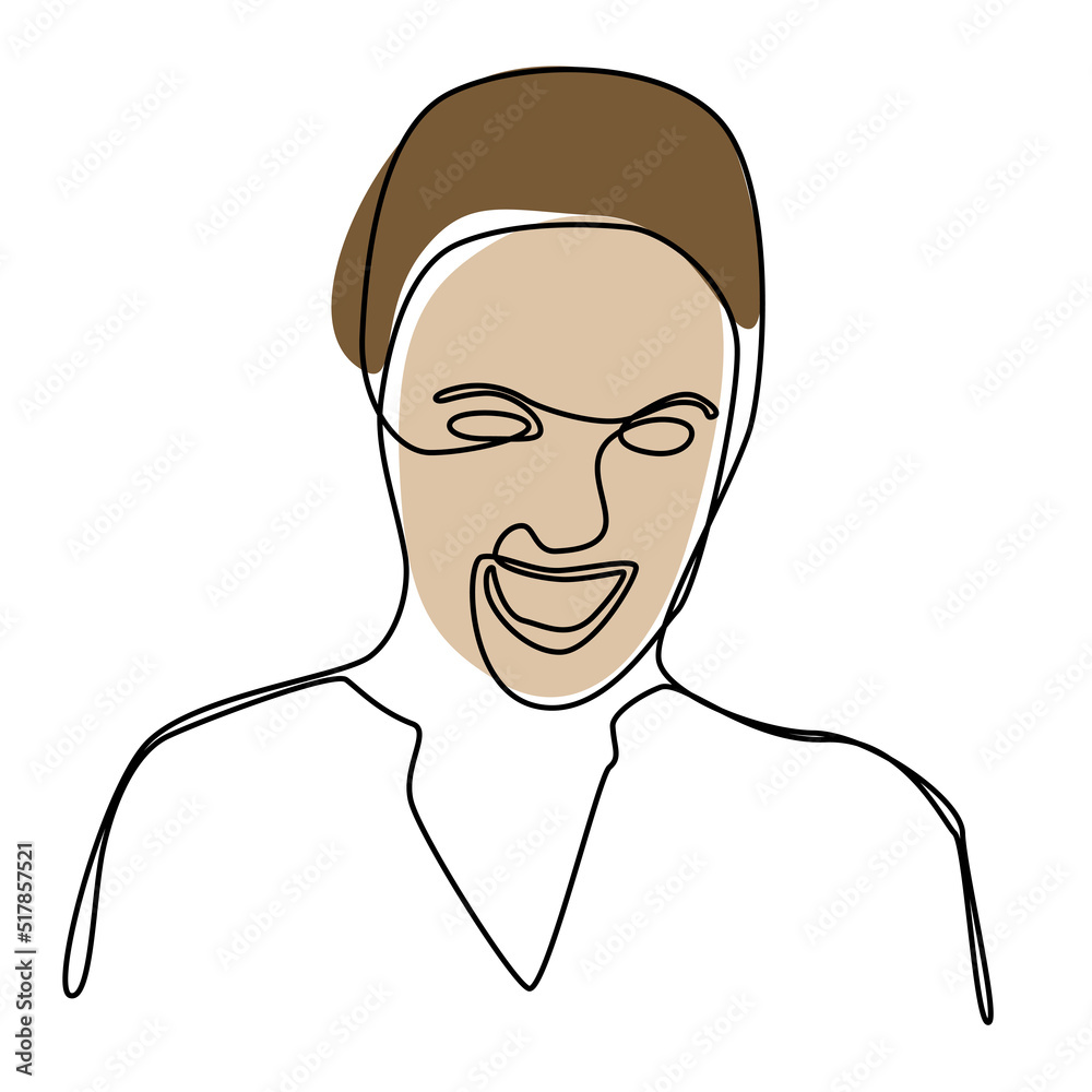 continuous one line hand drawing of woman face line art feminine continuous one line hand drawing of woman face line art feminine