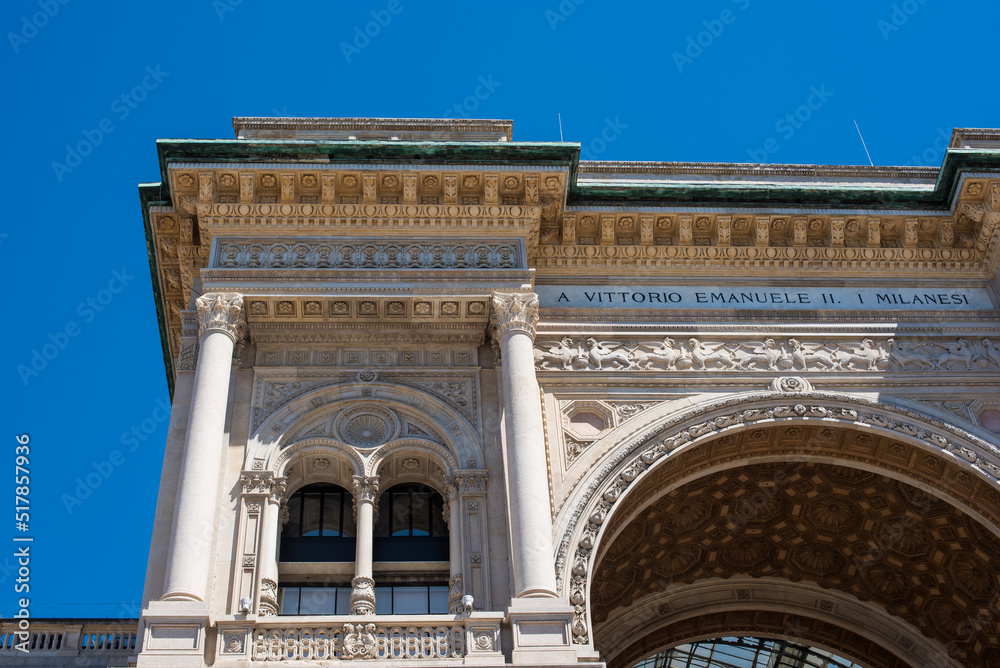Obraz premium Galleria Vittorio Emanuelle in Milan, Italy 