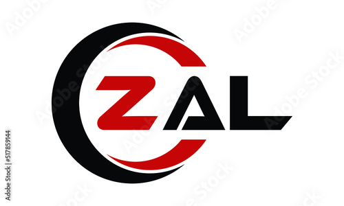 ZAL swoosh three letter logo design vector template | monogram logo | abstract logo | wordmark logo | letter mark logo | business logo | brand logo | flat logo | minimalist logo | text | word | symbol