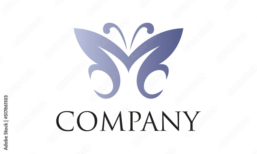 Abstract Butterfly Concept Logo Design