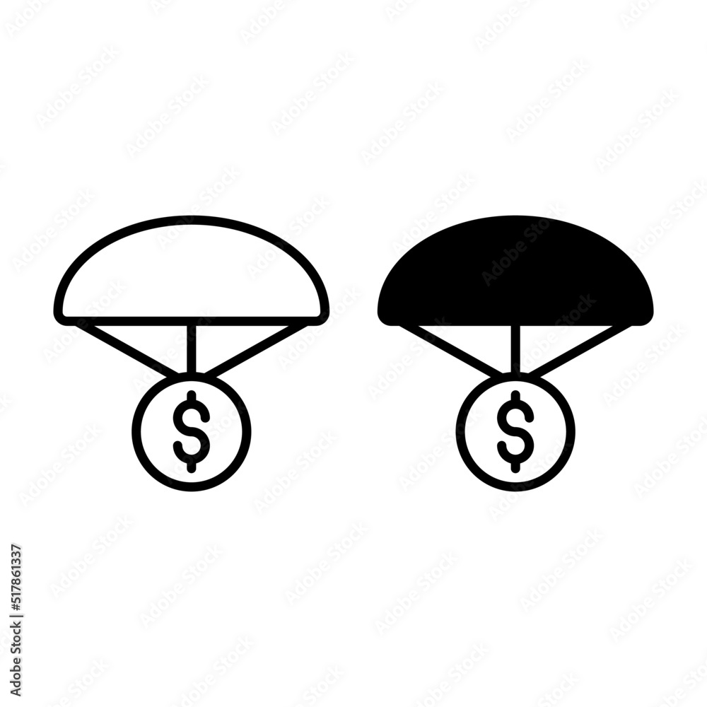 price fall icon with outline and solid line style. Suitable for website design, logo, app and ui. price fall icon with outline and solid line style. Suitable for website design, logo, app and ui.
