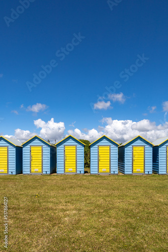 Shades of blue. A day in the british south coast, in Felpham, near brighton.