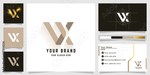Letter VX or UX monogram logo