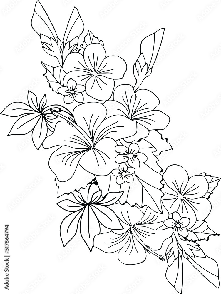 hibiscus flower zentangle coloring pages hibiscus flower zentangle coloring pages