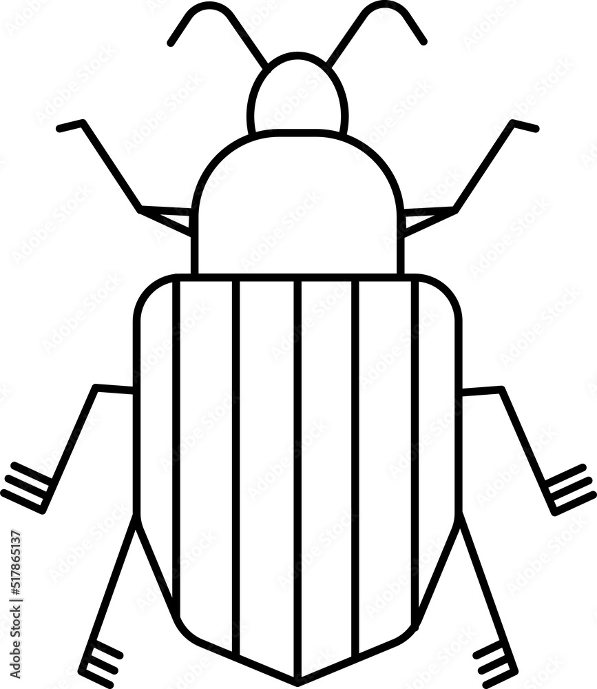 Flat Insect bug illustration set. Set of black outline bugs illustration. black and white icons of different insects Flat Insect bug illustration set. Set of black outline bugs illustration. black and white icons of different insects