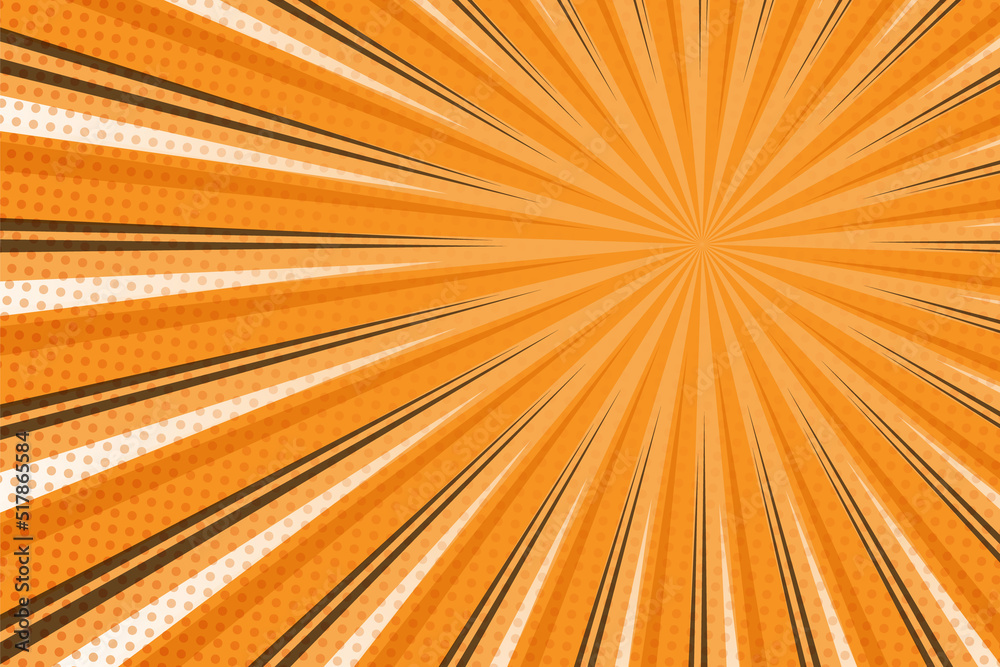 Fototapeta premium Colorful flat comic style background