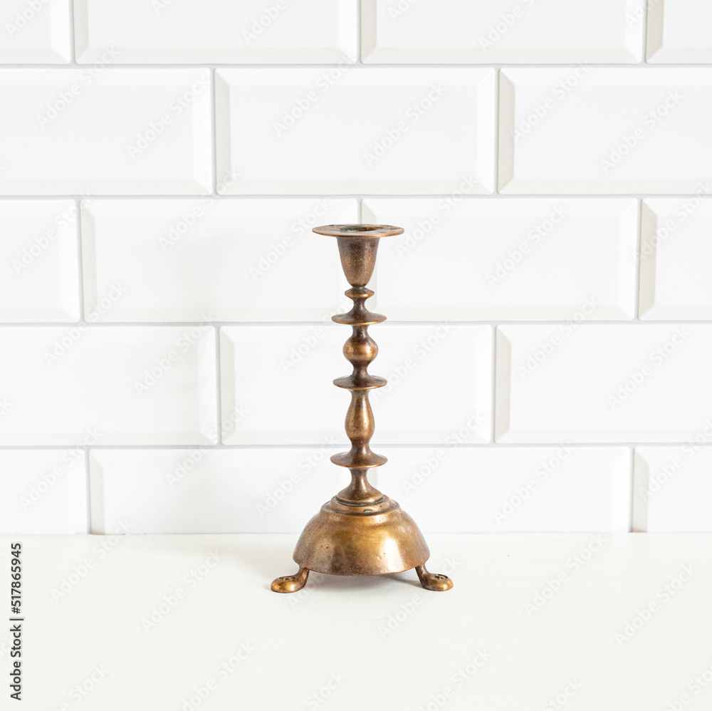 Mid-century modern design metal home decor - copper candle holder Mid-century modern design metal home decor - copper candle holder