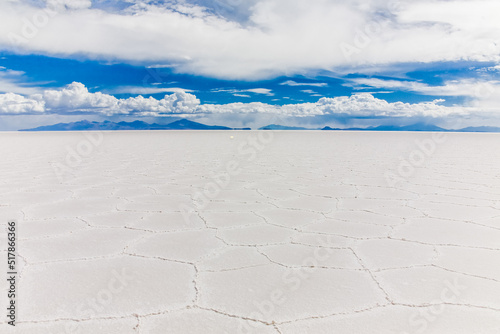 Bolivia. Salt lake and salt flat Salar de Uyuni  Bolivia. South America nature