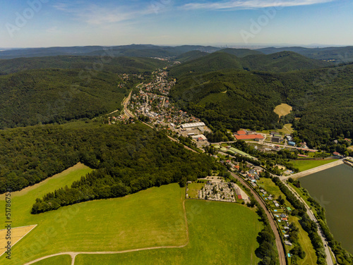 Tullnerbach im Wienerwald von oben