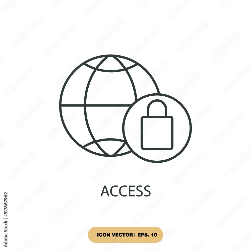 access icons symbol vector elements for infographic web access icons symbol vector elements for infographic web