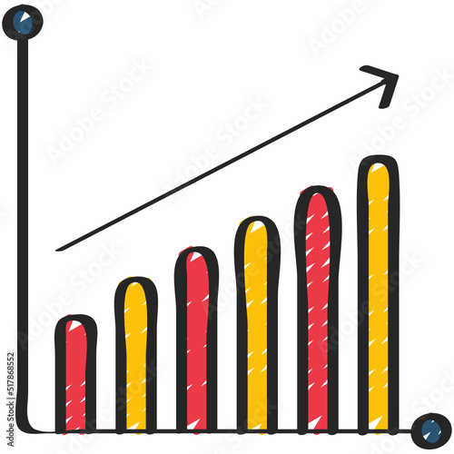 Positive Bar Graph Icon