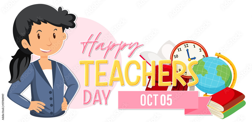 World Teacher's Day Logo Banner Design World Teacher's Day Logo Banner Design