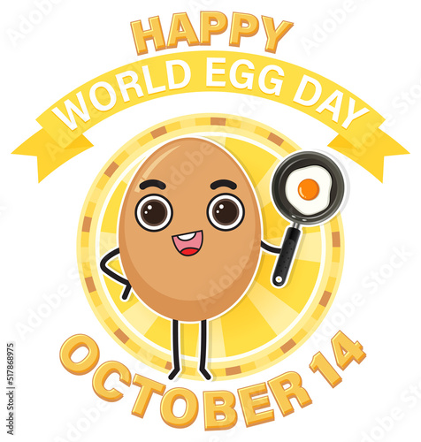 World egg day banner or logo design