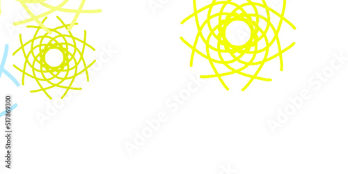 Light Multicolor vector template with abstract forms.