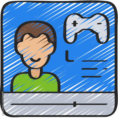Gaming Tutorial Video Icon