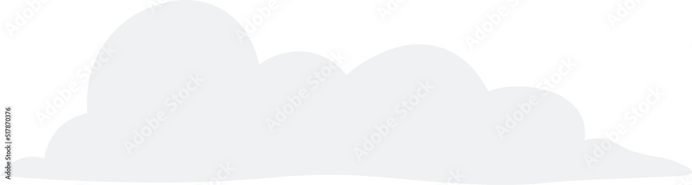 Obraz premium Cloud illustration. Design elements for web interface , weather forecast or cloud storage applications. White clouds set isolated on blue background. Vector illustration. Clouds silhouettes. 