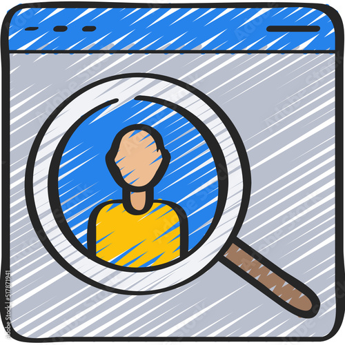 Online Recruitment Icon