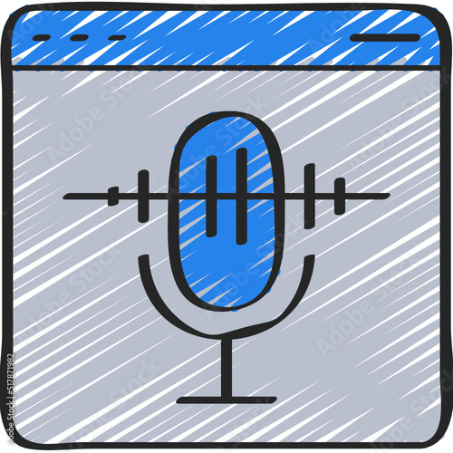 Online Voice Recording Icon