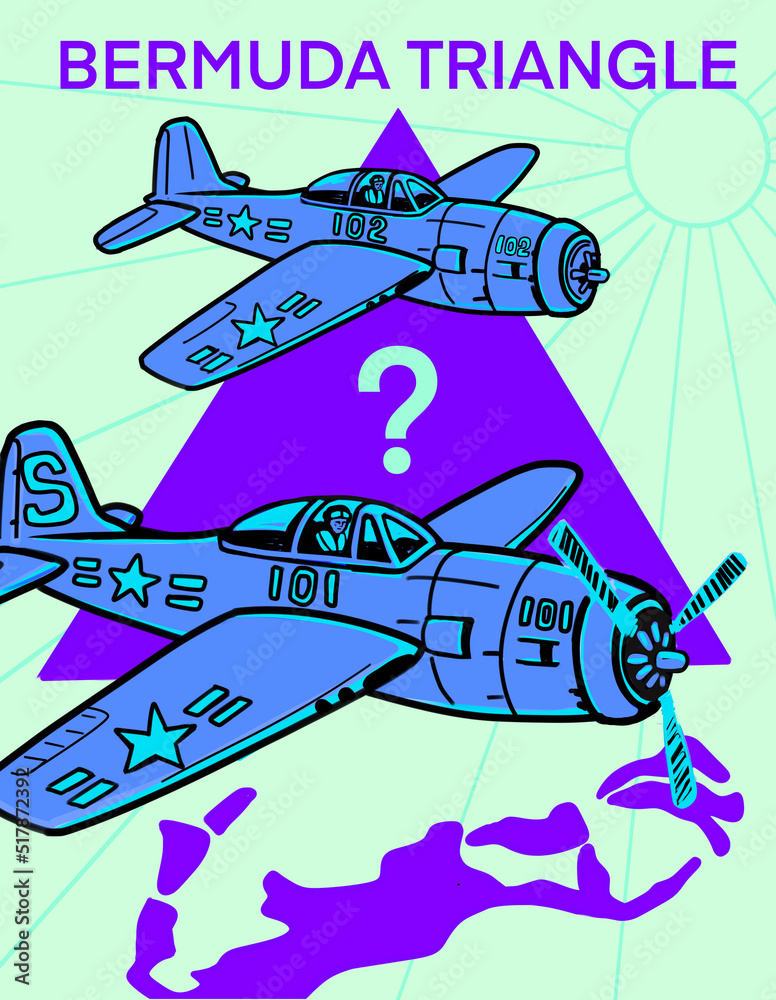 Bermuda Triangle Stock Illustration | Adobe Stock