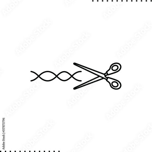 Crispr-Cas technology for cutting DNA, Excise Genetic Material icon