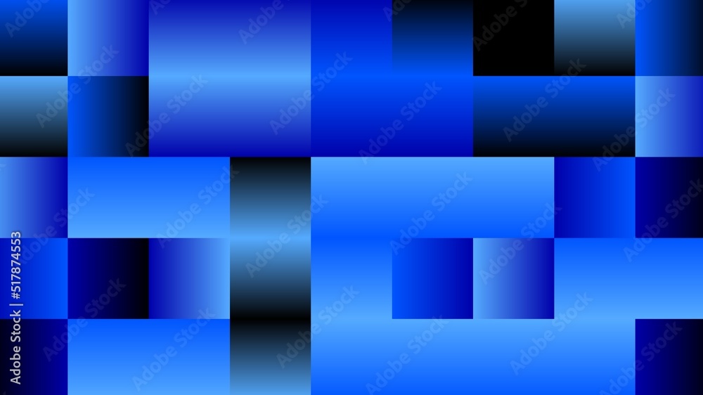 squares abstract blue background. Realistic wall of cubes. 3d cubes. blue background