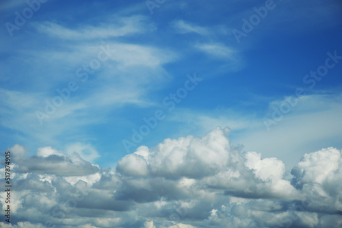 Fototapeta Naklejka Na Ścianę i Meble -  blue sky and white clouds. background for the design.