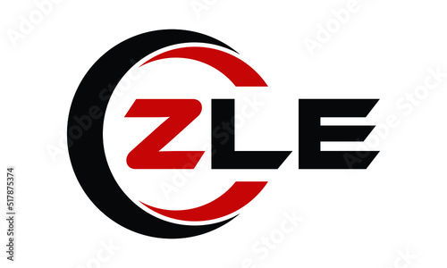 ZLE swoosh three letter logo design vector template | monogram logo | abstract logo | wordmark logo | letter mark logo | business logo | brand logo | flat logo | minimalist logo | text | word | symbol